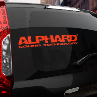 Наклейка ALPHARD