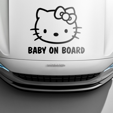 Наклейка Baby on board (kitty)