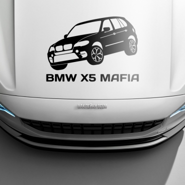 Наклейка BMW X5 МАФИЯ