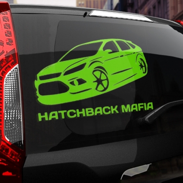 Наклейка HATCHBACK МАФИЯ (FORD FOCUS)