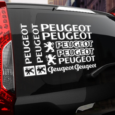 Наклейка Peugeot набор