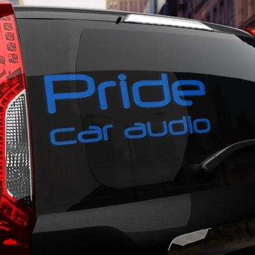 Наклейка PRIDE car audio