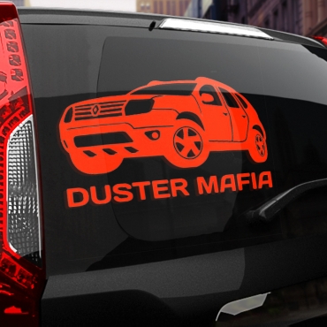 Наклейка RENAULT DUSTER МАФИЯ