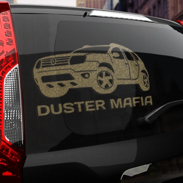 Наклейка RENAULT DUSTER МАФИЯ