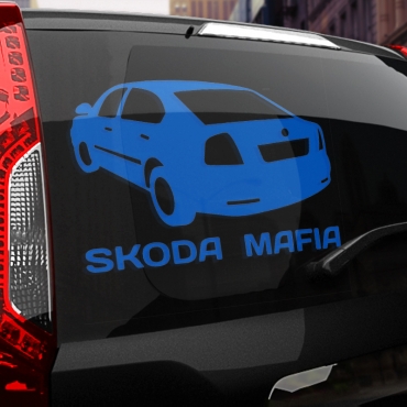 Наклейка SKODA МАФИЯ