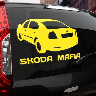 Наклейка SKODA МАФИЯ