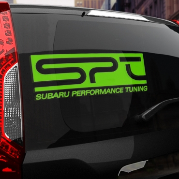 Наклейка SPT subaru performance tuning