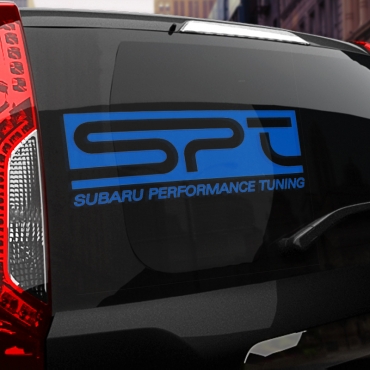 Наклейка SPT subaru performance tuning