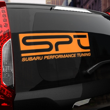 Наклейка SPT subaru performance tuning