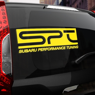 Наклейка SPT subaru performance tuning