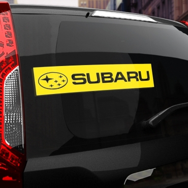 Наклейка Subaru надпись