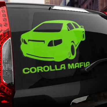 Наклейка TOYOTA COROLLA МАФИЯ