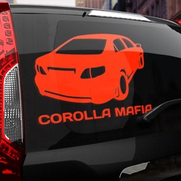 Наклейка TOYOTA COROLLA МАФИЯ