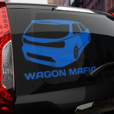 Наклейка WAGON МАФИЯ (Subaru)