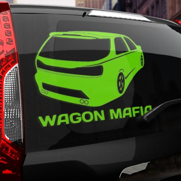 Наклейка WAGON МАФИЯ (Subaru)