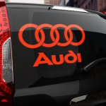 Наклейка AUDI логотип