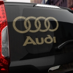 Наклейка AUDI логотип