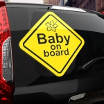 Наклейка Baby on board (предупреждение)