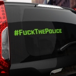 Наклейка #Fuck The Police