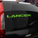 Наклейка надпись Mitsubishi Lancer