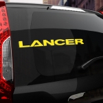 Наклейка надпись Mitsubishi Lancer