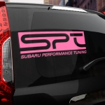 Наклейка SPT subaru performance tuning