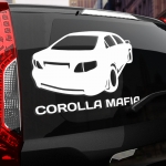 Наклейка TOYOTA COROLLA МАФИЯ